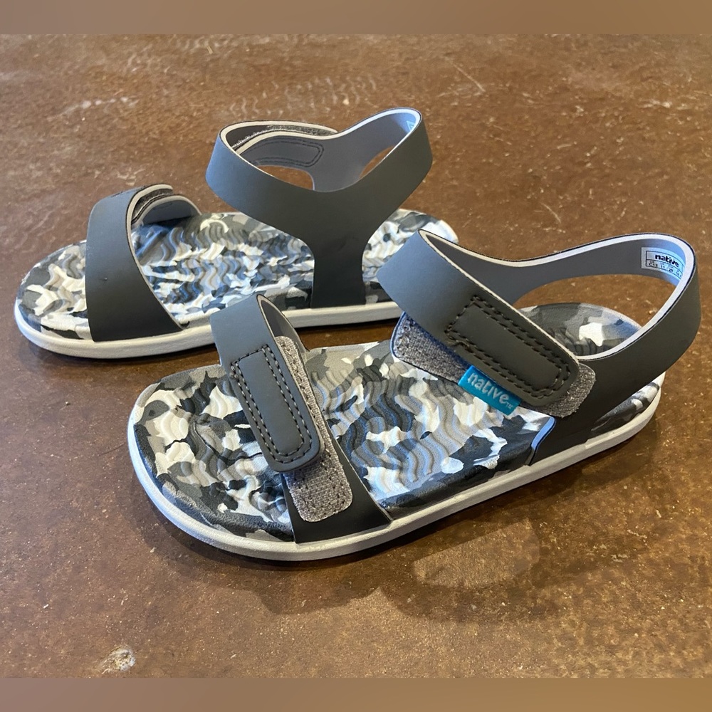 New in Box Native shoes. Size 12 (little boy) 5-6 year old.